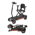 4-Wheel Electric Mobility Scooter For Adults & Seniors, Integrated Foldable Mobility Scooter With 9.3 Miles Long Range, All Terrain Travel Wheelchair With 9° Climbing Capacity & 265LBS Loading